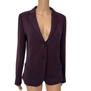 Altea wool blend blazer made in Italy dark plum color size 46 fits like M